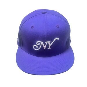 Field Grade NY Day Purple Fitted Hat Size 7 1/2 Rose Camo
